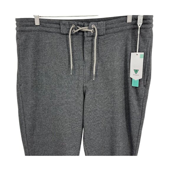 Vissla Sofa Surfer Sweatpants Coastal Eco X-Large XL Gray Cotton Drawstring New - Picture 2 of 10